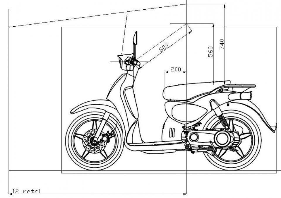 Pare brise Fabbri pour Scooter Peugeot 50 Vivacity - Hengtong 2005 à 2007 Neuf