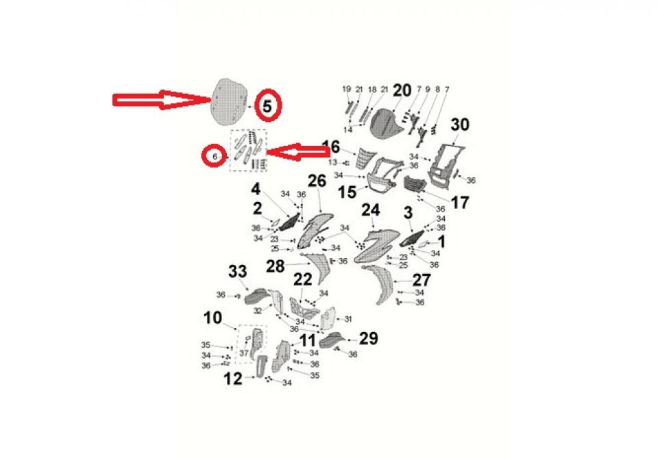 Pare brise pour scooter Peugeot 400 Metropolis 1178381900 1178258900 Neuf