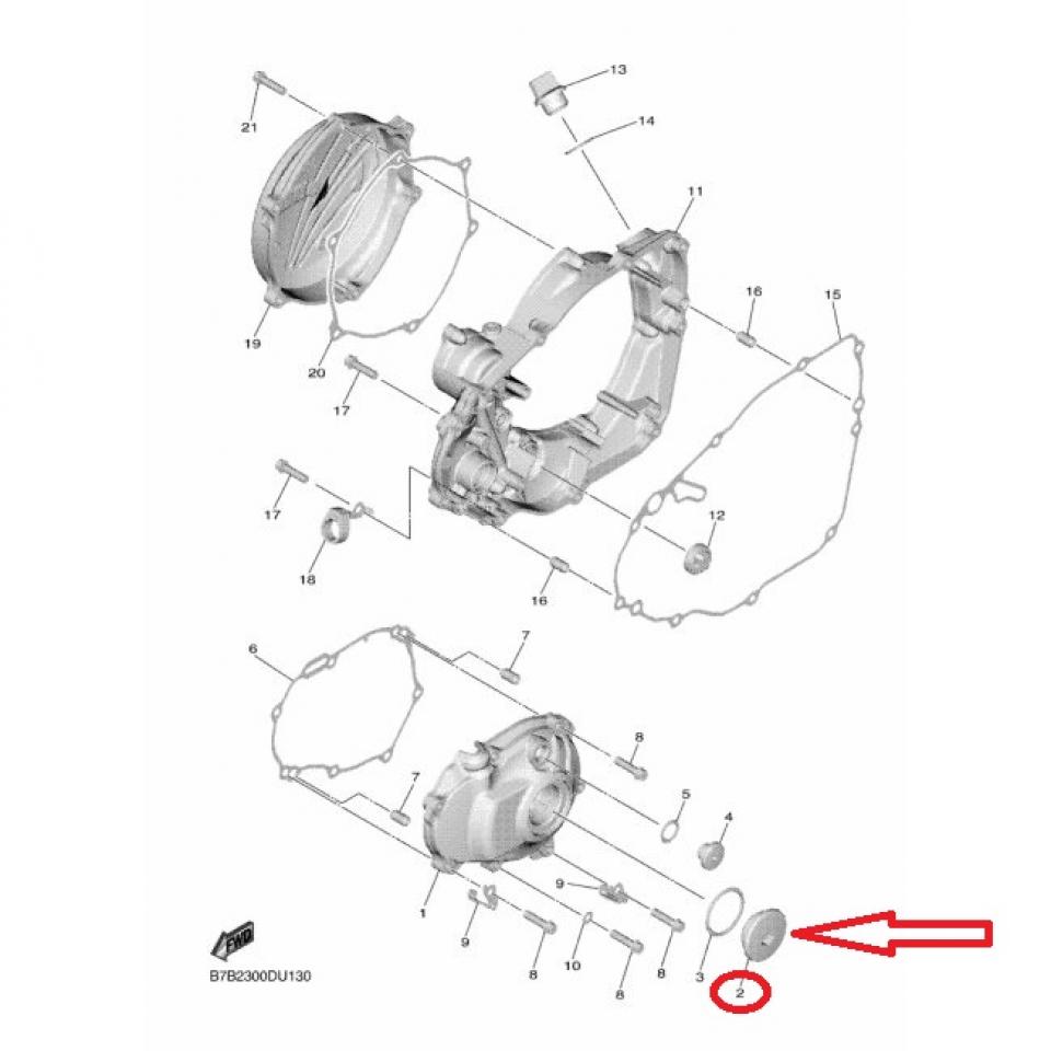 Bouchon carter allumage bleu M36 P150 pour moto Yamaha 450 WRF 90340-36007 Neuf