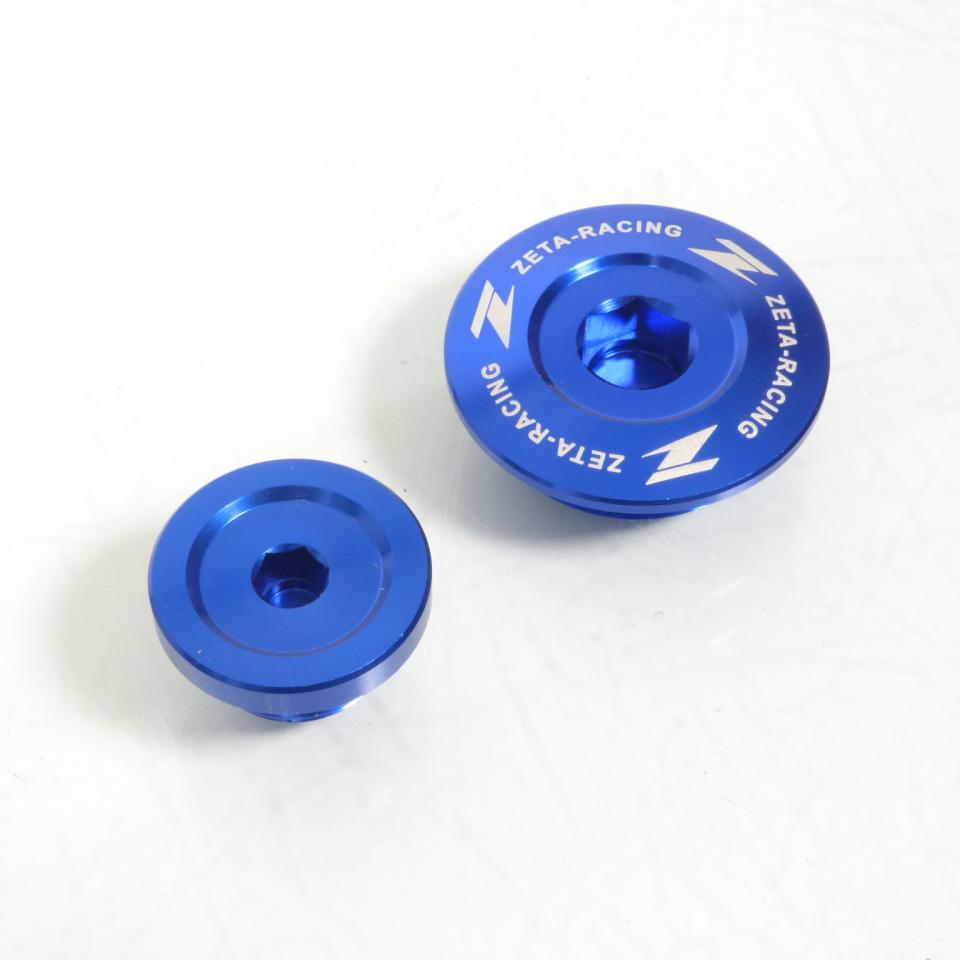 Bouchon niveau huile Zeta pour moto Kawasaki 250 KLX Kit / M30 / M18 / bleu Neuf