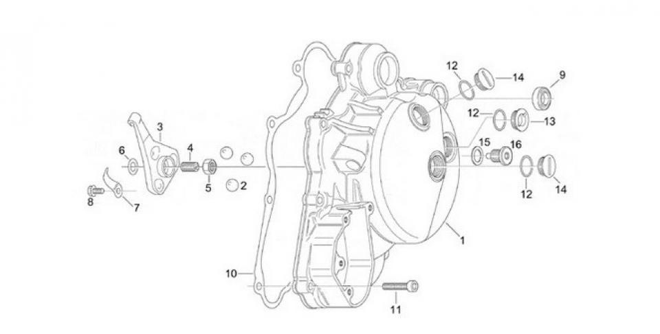 Bouchon niveau huile origine pour Moto Aprilia 125 Classic AP0241801 Neuf