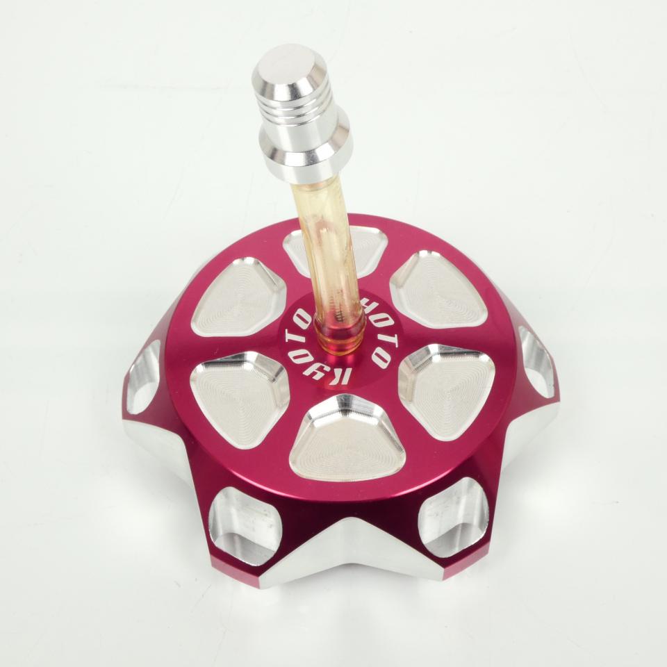 Bouchon de réservoir Kyoto pour moto Honda 250 CRF aluminium anodisé rouge Neuf