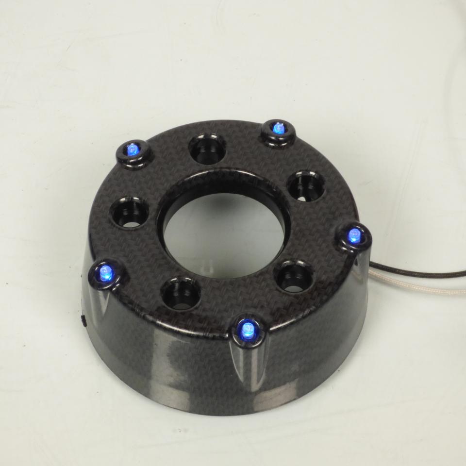 Sortie pot d'échappement pour scooter Yamaha 500 Tmax 2001-2007 carbone LED bleu
