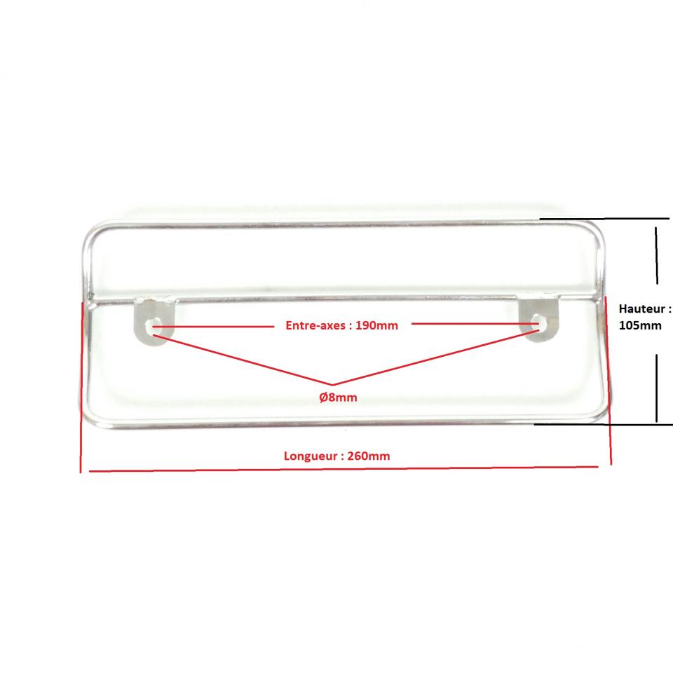 Protection pot échappement chromé pour scooter Peugeot 50 Vivacity 763732 260mm