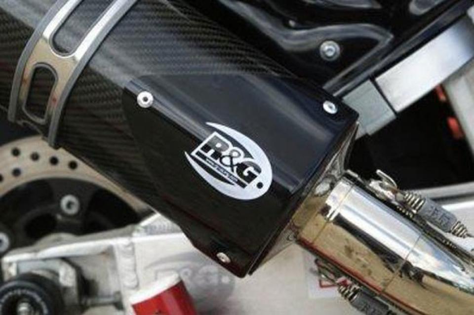 Protection silencieux pot échappement R&G Racing pour moto EP0007BK2 Tri-Oval droit