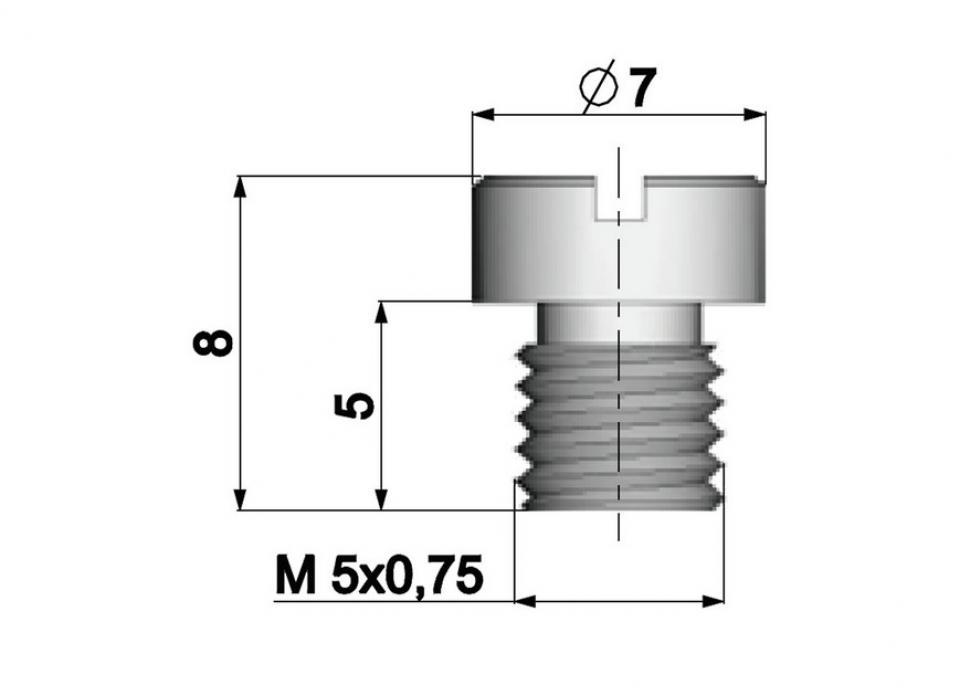 Gicleur de 47 pour carburateur Dellorto SHA pour moto mobylette / 01486-47