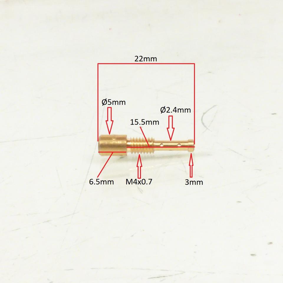 Gicleur émulsionneur de ralenti D de 35 pour carburateur Dellorto PHVA moto Neuf