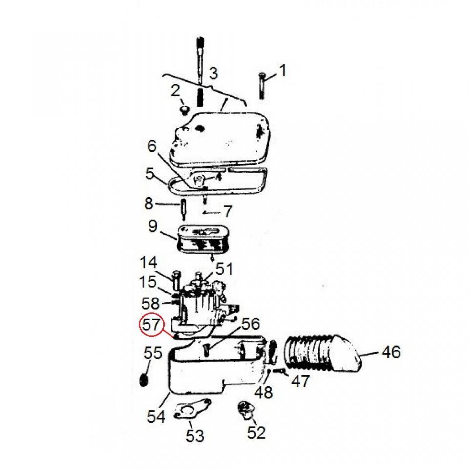 Pièce de carburateur RMS pour scooter Piaggio 125 Vespa PX T5 1985-1989 131115 Neuf