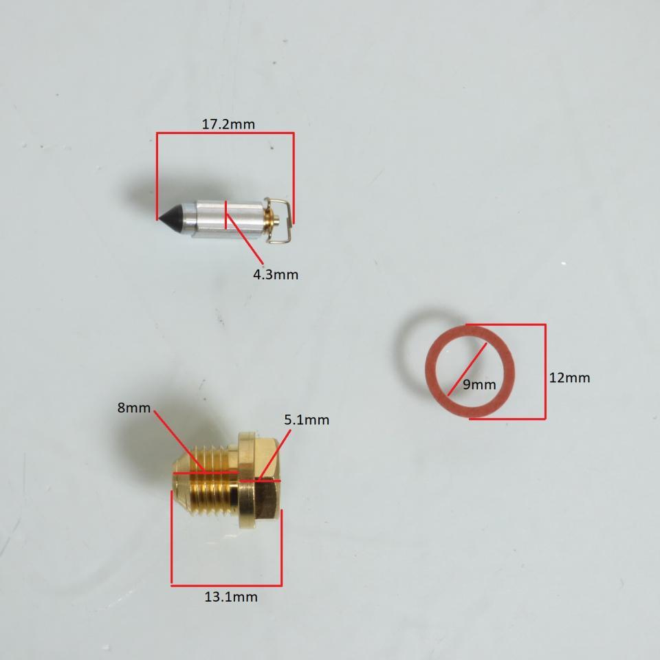 Pointeau + siège 2.5 pour carburateur moto Yamaha 125 DTR 1988 37F-14107-25