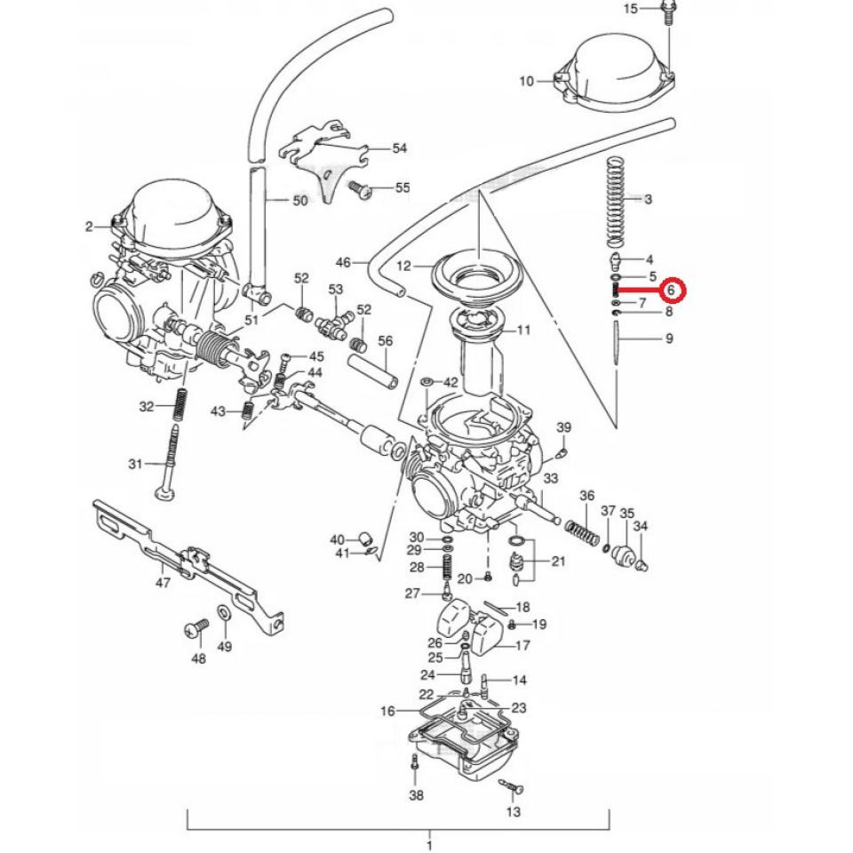 Ressort d'aiguille de carburateur origine pour moto Suzuki 500 GS E 13481-13F00