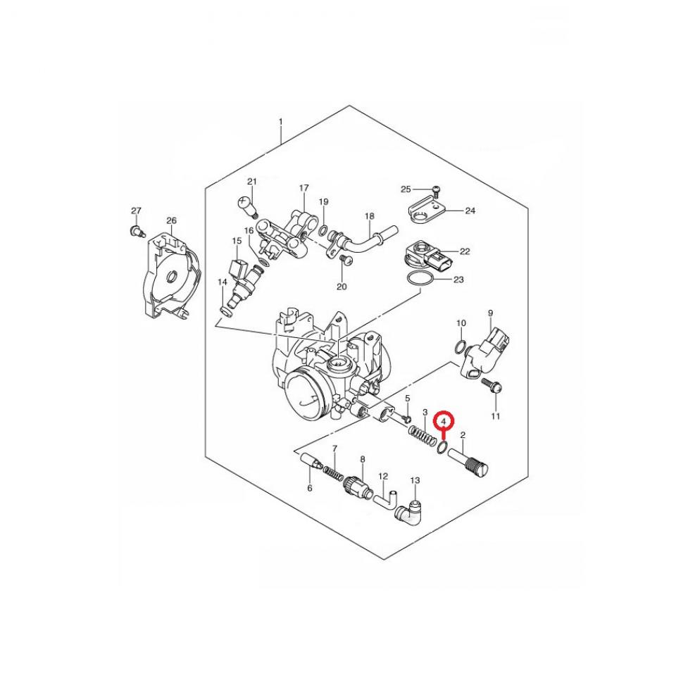 Joint torique de papillon origine pour quad Suzuki 400 LTZ 13295-14G00 Neuf