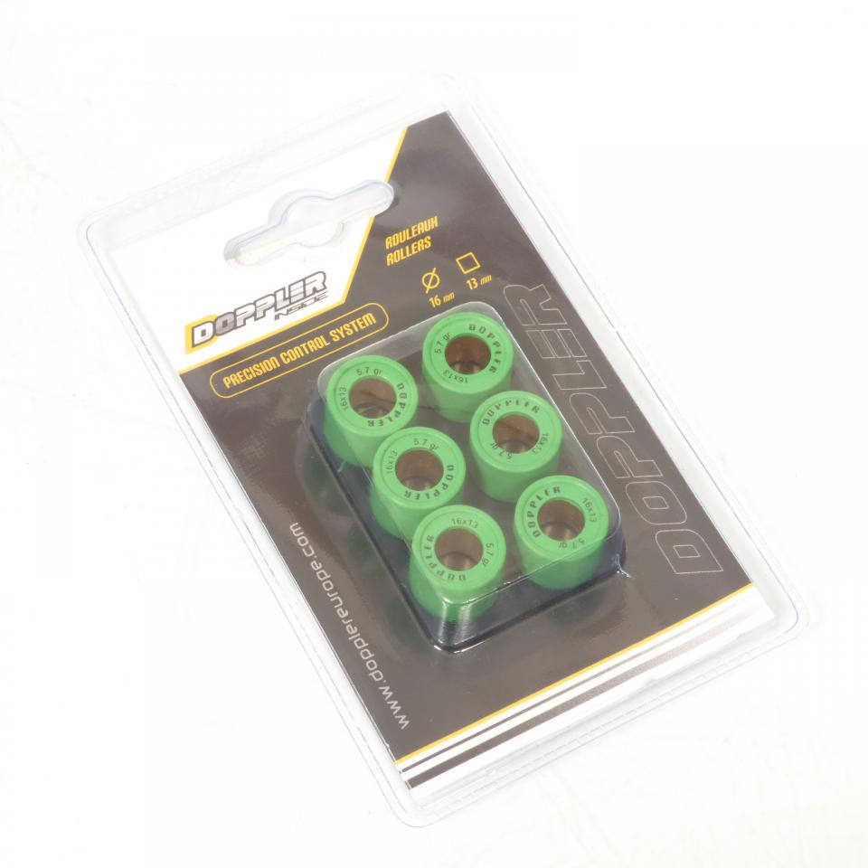 Galet rouleau de variateur Doppler pour Scooter Peugeot 50 Citystar 2014 à 2017 16x13 5.7Grs Neuf