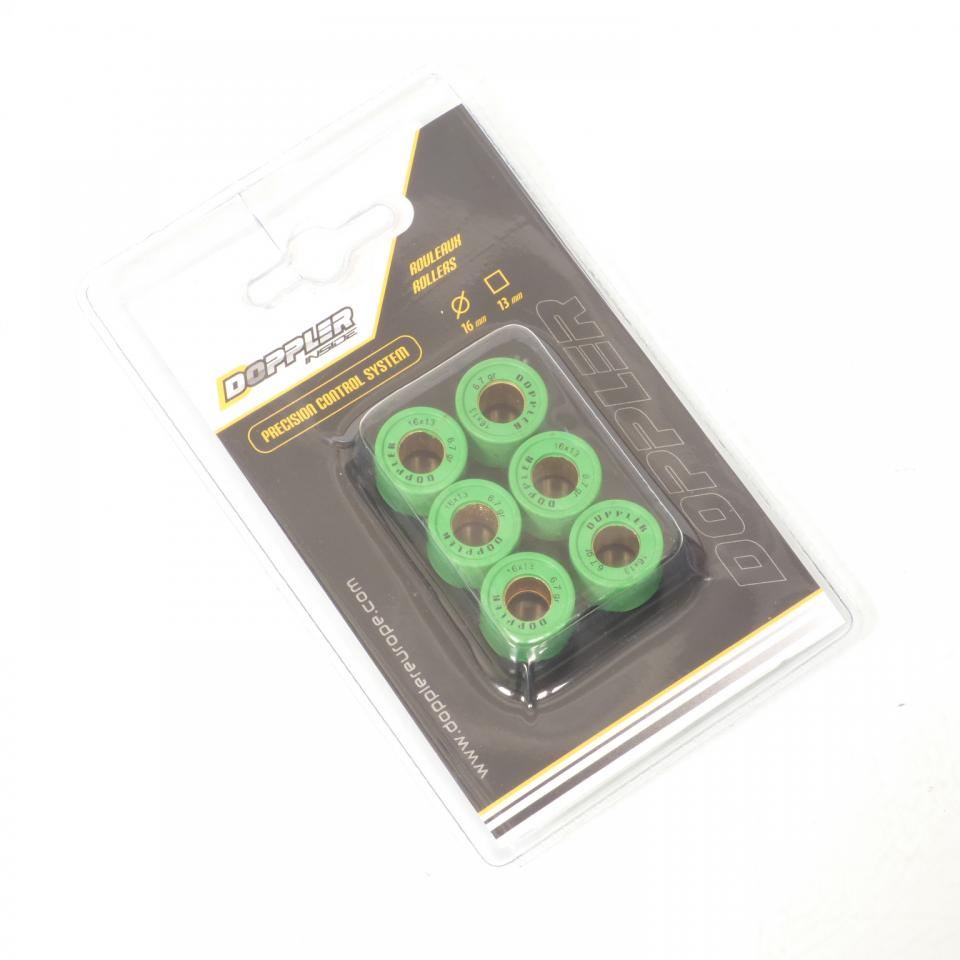 Galet rouleau de variateur Doppler pour Scooter Peugeot 50 Kisbee 2T 2013 à 2017 16X13 6.7grs Neuf