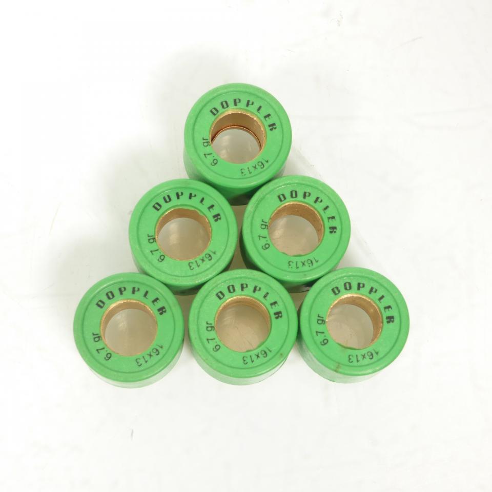 Galet rouleau de variateur Doppler pour Scooter Peugeot 50 Kisbee 2T 2013 à 2017 16X13 6.7grs Neuf