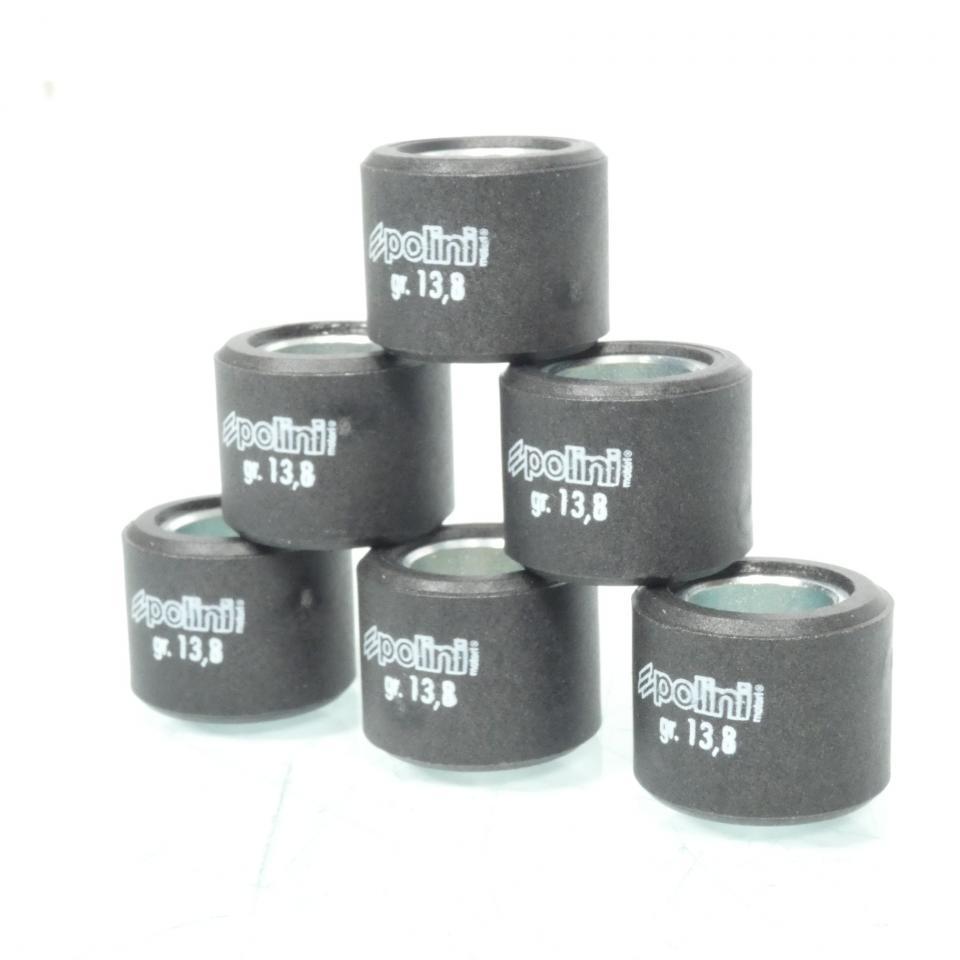 Galet rouleau de variateur Polini pour Scooter Peugeot 125 Satelis compressor 2006 à 2020 242.345 / 20.9x17 13.8Grs Neuf