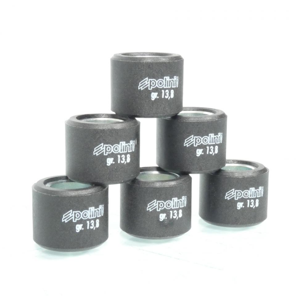 Galet rouleau de variateur Polini pour Scooter Peugeot 125 Satelis compressor 2006 à 2020 242.345 / 20.9x17 13.8Grs Neuf