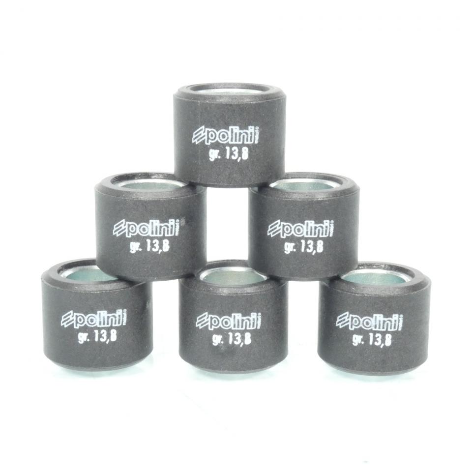 Galet rouleau de variateur Polini pour Scooter Peugeot 125 Satelis compressor 2006 à 2020 242.345 / 20.9x17 13.8Grs Neuf