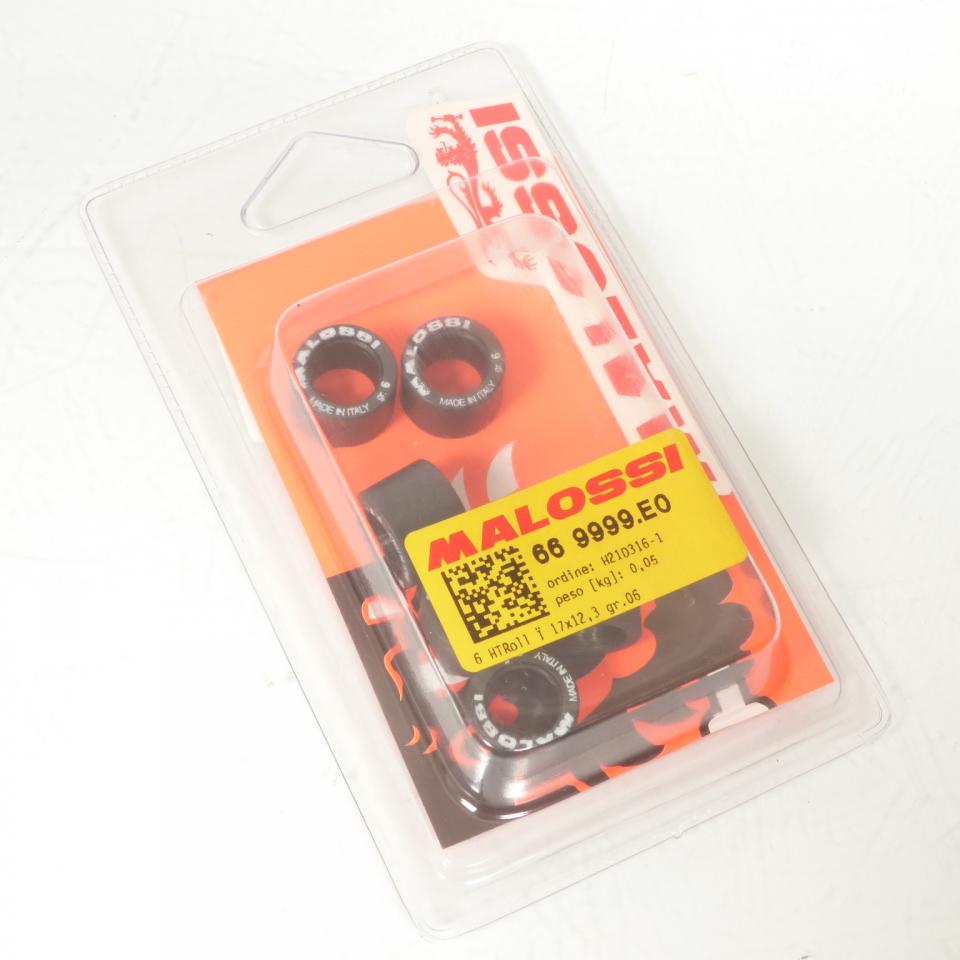Galet rouleau de variateur Malossi pour pour Scooter Cagiva 50 PROGRESS 2T Après 1996 669999.E0 / 17x12.3 6Grs Neuf