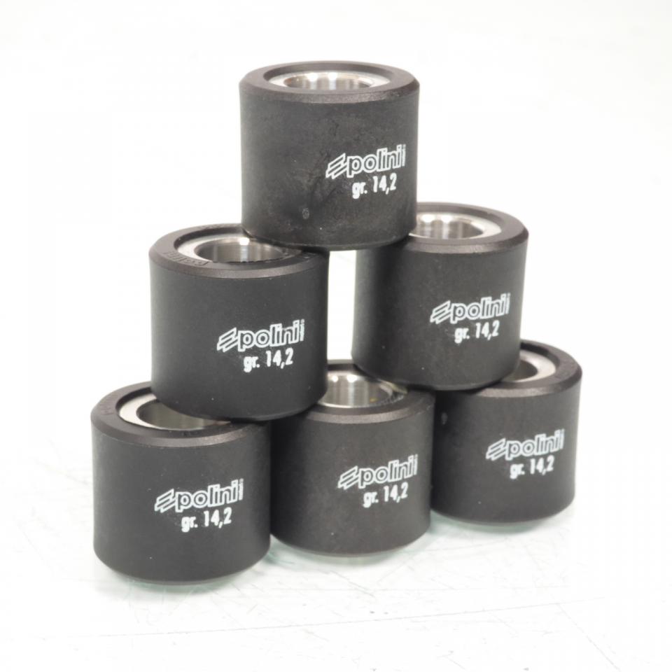 Galet rouleau de variateur Polini pour scooter Piaggio 500 X9 4T 2001 à 2004 242.209 / 25x21.8 14.2Grs Neuf