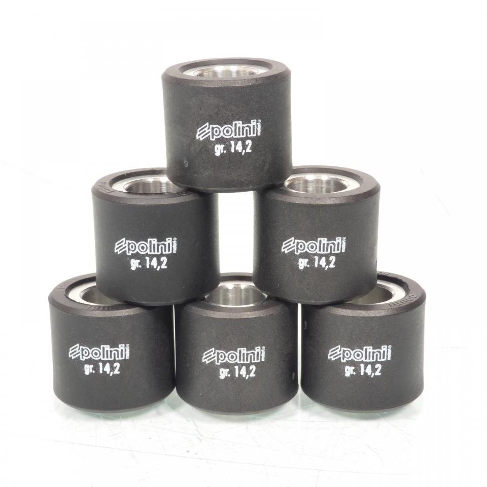 Galet rouleau de variateur Polini pour scooter Piaggio 500 X9 4T 2001 à 2004 242.209 / 25x21.8 14.2Grs Neuf