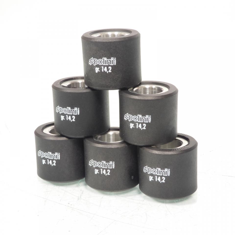 Galet rouleau de variateur Polini pour scooter Piaggio 500 X9 4T 2001 à 2004 242.209 / 25x21.8 14.2Grs Neuf