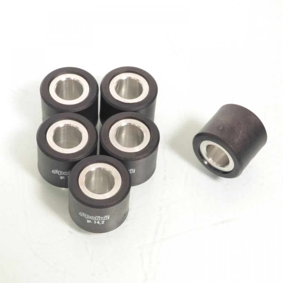 Galet rouleau de variateur Polini pour scooter Piaggio 500 X9 4T 2001 à 2004 242.209 / 25x21.8 14.2Grs Neuf