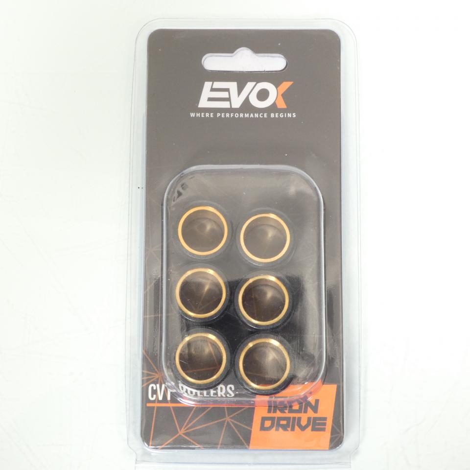 Galet rouleau de variateur EVOK pour scooter Piaggio 300 GTS ie Super 2008 à 2017 21x17 13.5Grs 100480119 Neuf