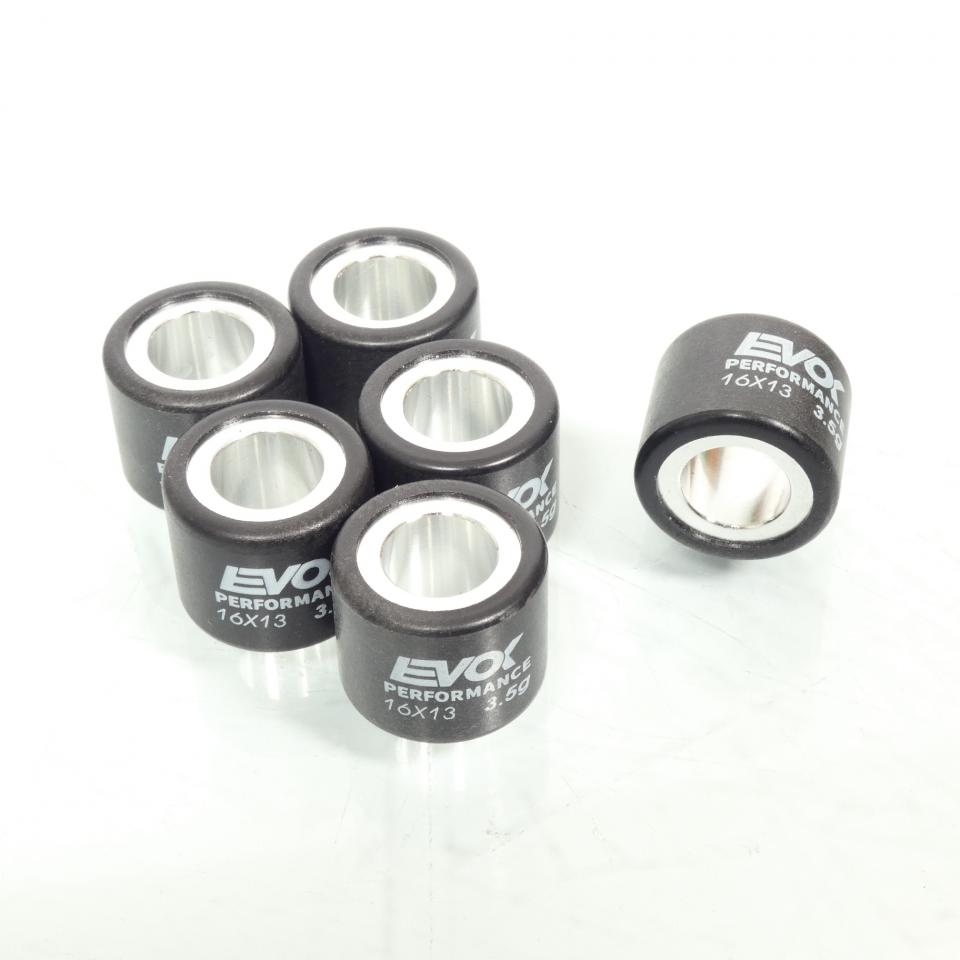 Galet rouleau de variateur EVOK pour scooter Peugeot 50 Kisbee 16x13 3.5Grs 100480019 Neuf