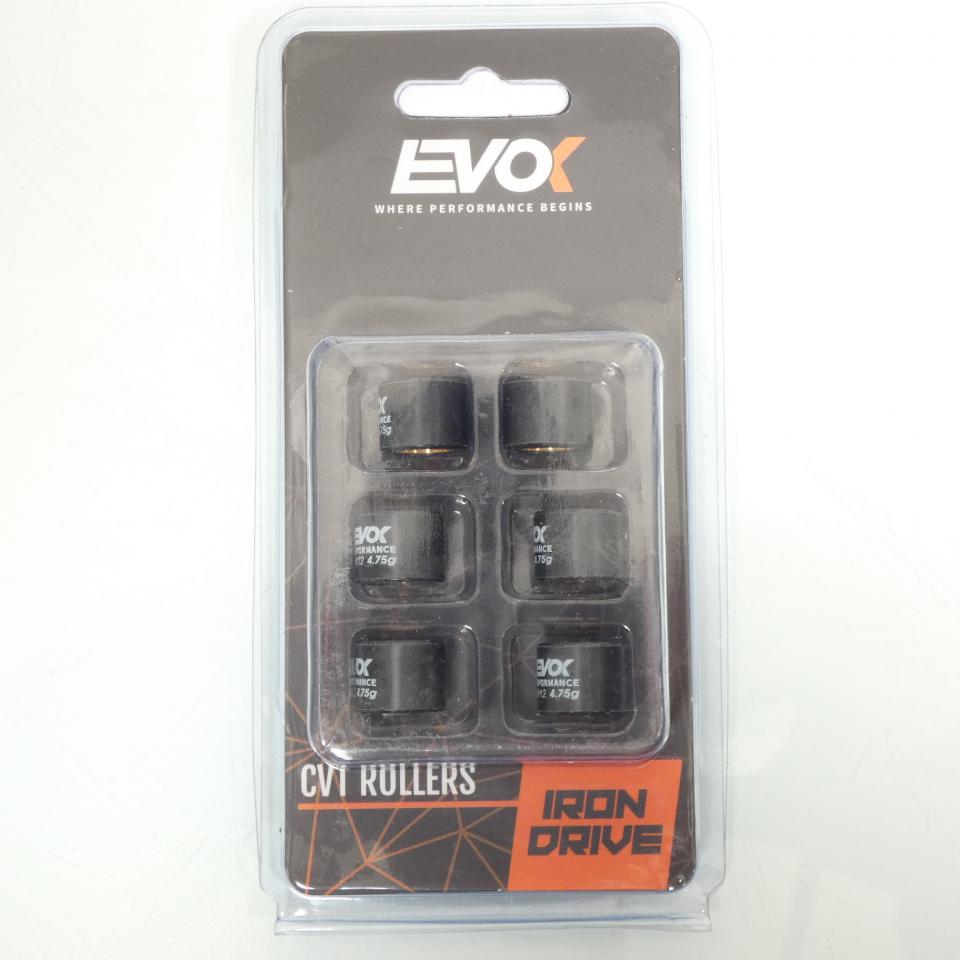 Galet rouleau de variateur EVOK pour scooter Keeway 50 F-ACT 2020 15x12 4.75Grs 100480007 Neuf