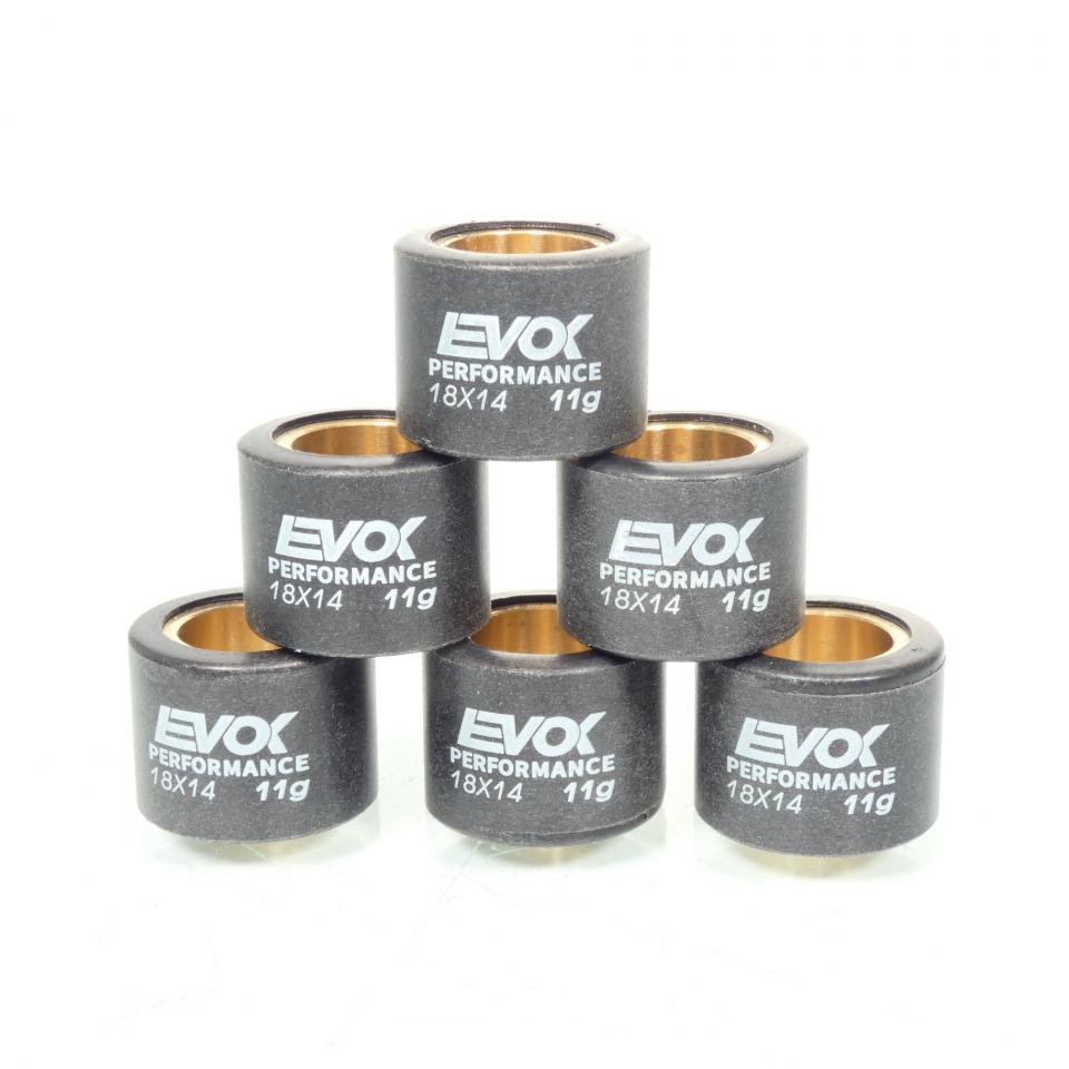 Galet rouleau de variateur EVOK pour scooter Peugeot 125 Tweet 2011 à 2020 18x14 11Grs 100480045 Neuf