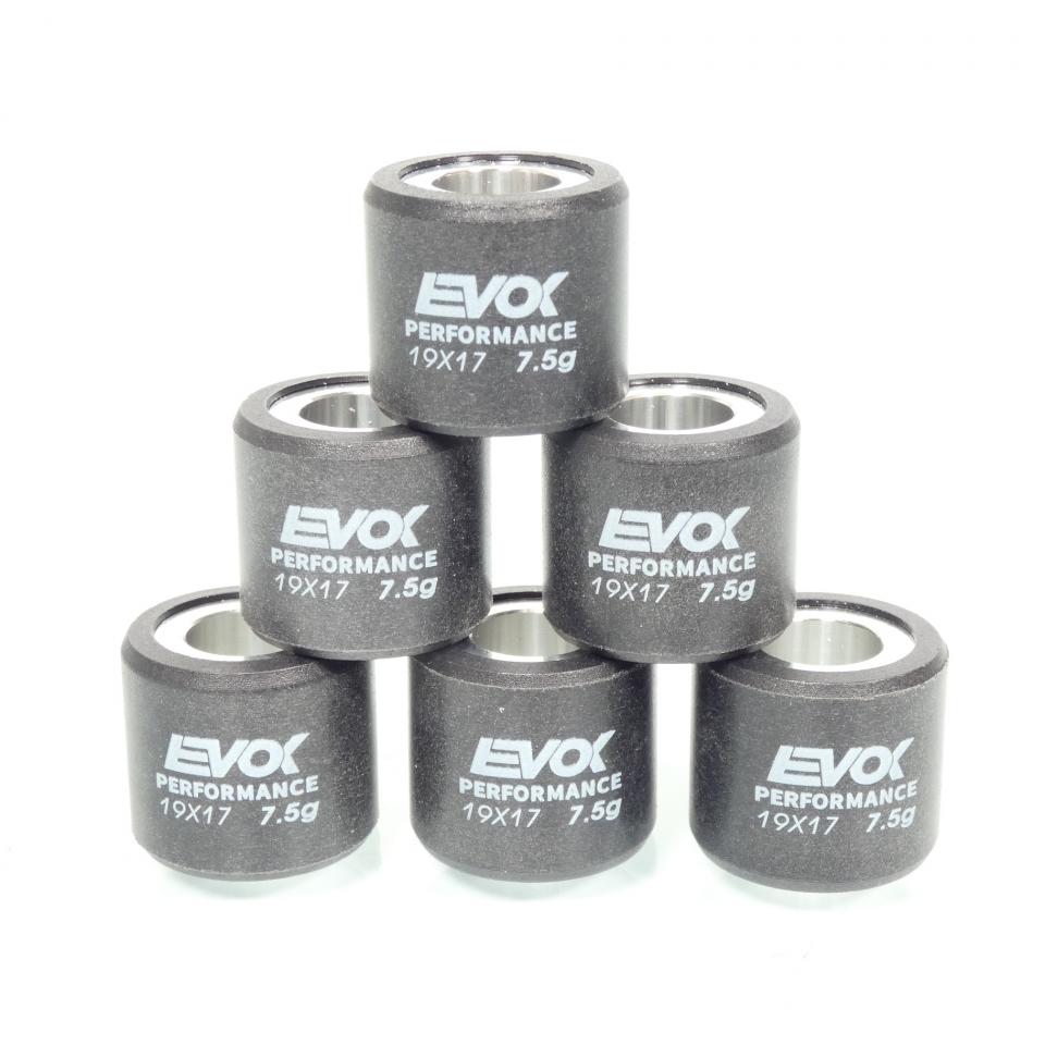 Galet rouleau de variateur EVOK pour scooter Piaggio 125 Beverly 2000 à 2017 19x17 7.5Grs / 100480072 Neuf