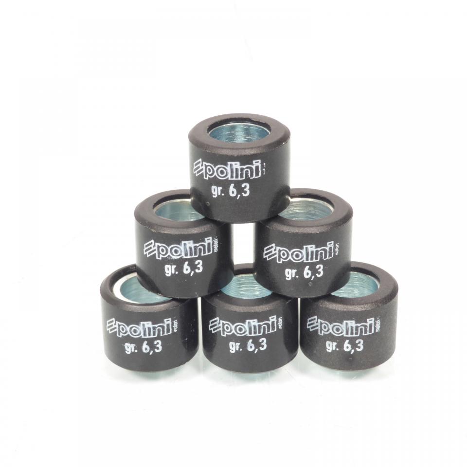 Galet rouleau de variateur Polini pour Scooter Kymco 50 Agility 4T R16 2008 à 2012 242.066 / 16x13 6.3Grs Neuf