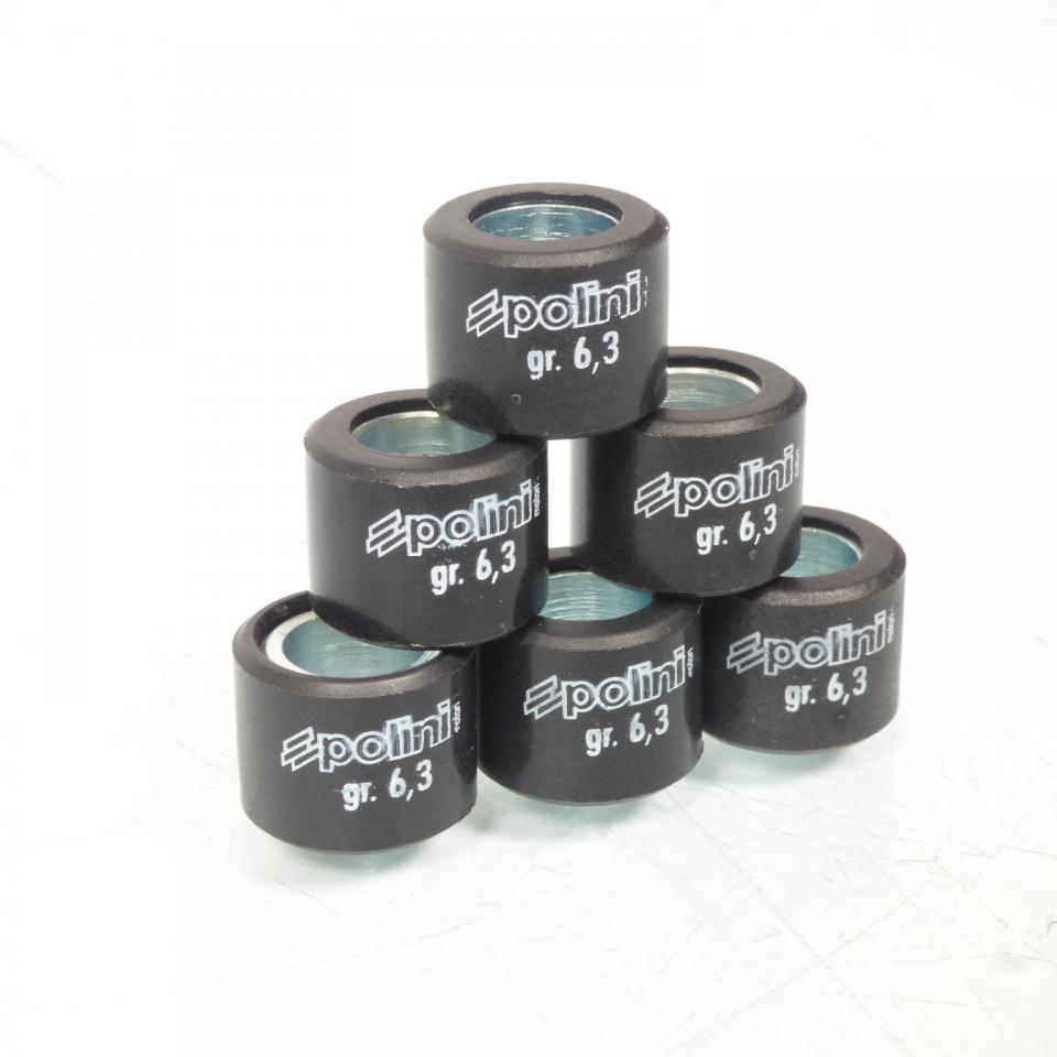 Galet rouleau de variateur Polini pour Scooter Kymco 50 Agility 4T R16 2008 à 2012 242.066 / 16x13 6.3Grs Neuf