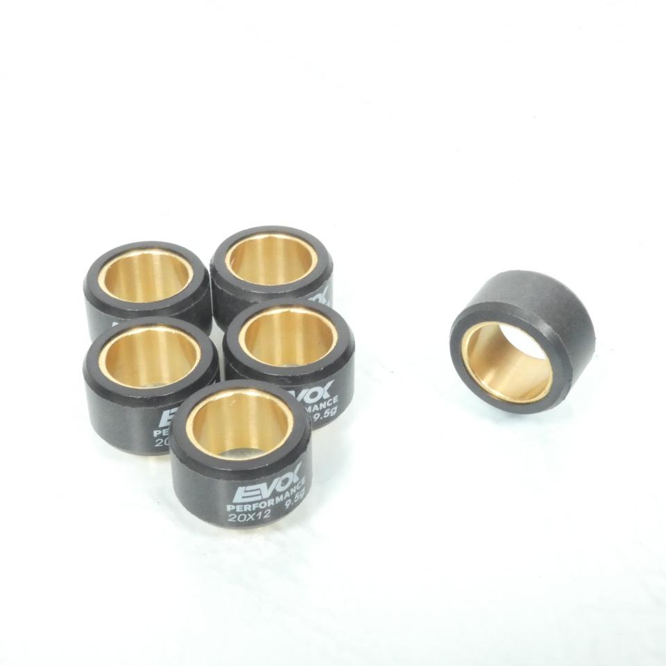 Galet rouleau de variateur EVOK pour scooter Yamaha 125 X-Max 2006 à 2020 20x12 9.5Grs / 100480085 Neuf