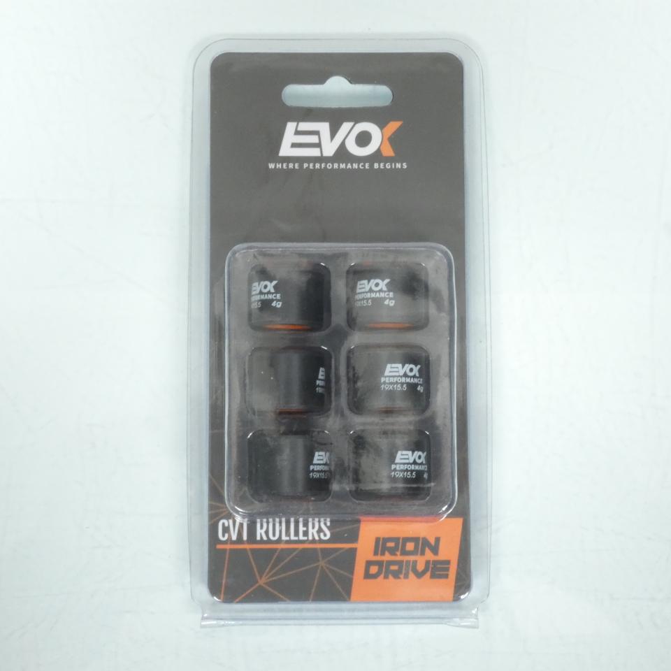 Galet rouleau de variateur EVOK pour scooter Piaggio 50 Vespa LX 2T 2005 à 2020 19x15.5 4Grs / 100480054 Neuf