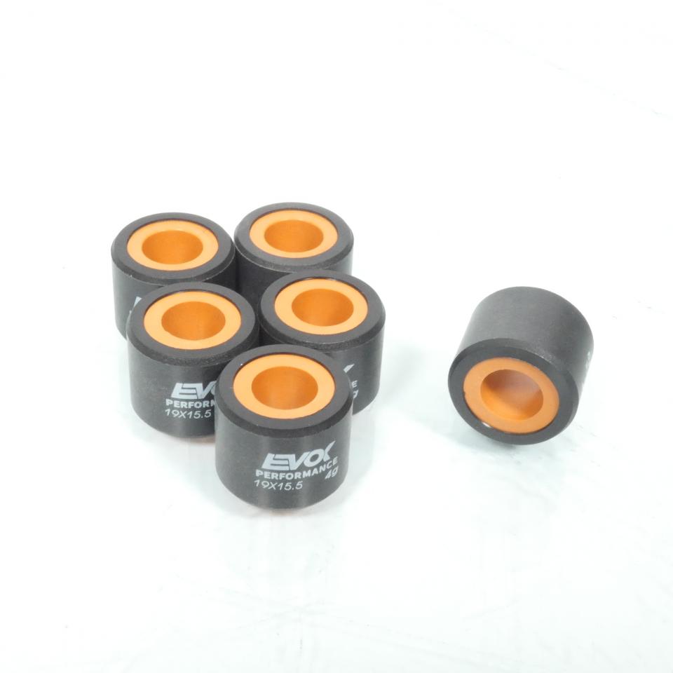 Galet rouleau de variateur EVOK pour scooter Piaggio 50 Vespa LX 2T 2005 à 2020 19x15.5 4Grs / 100480054 Neuf