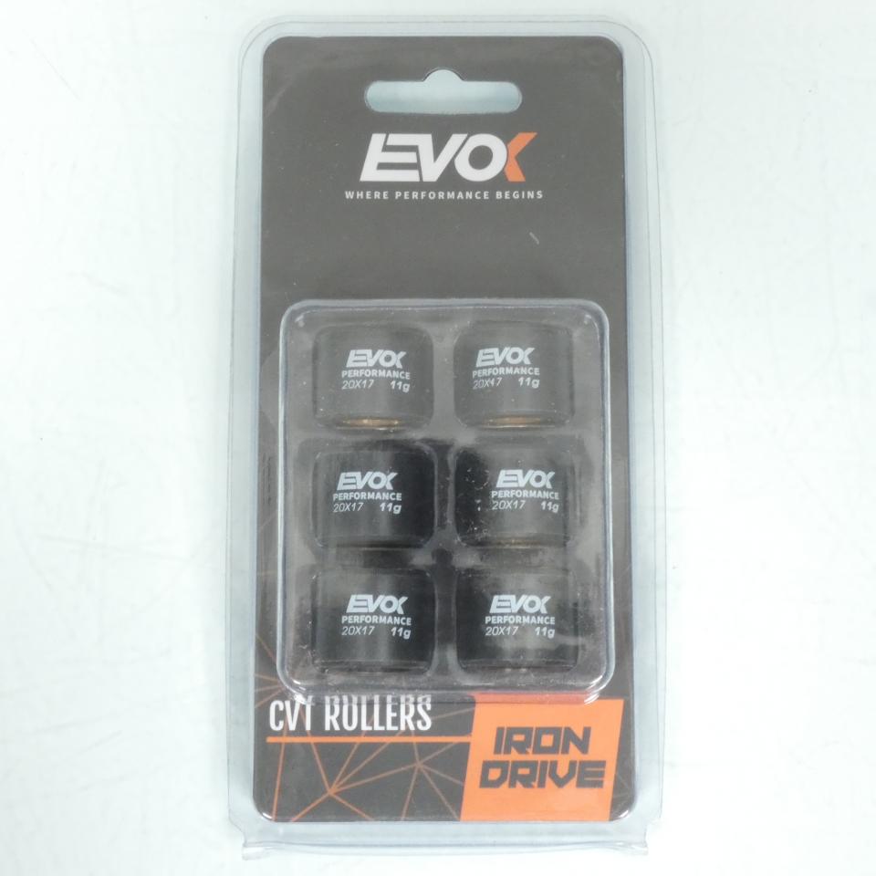 Galet rouleau de variateur EVOK pour scooter Peugeot 125 Jet force 2003 à 2017 20x17 11Grs / 100480107 Neuf