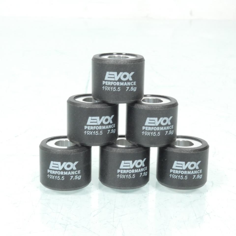 Galet rouleau de variateur EVOK pour scooter Piaggio 50 Liberty 4T 2003 à 2020 19x15.5 7.5Grs / 100480065 Neuf