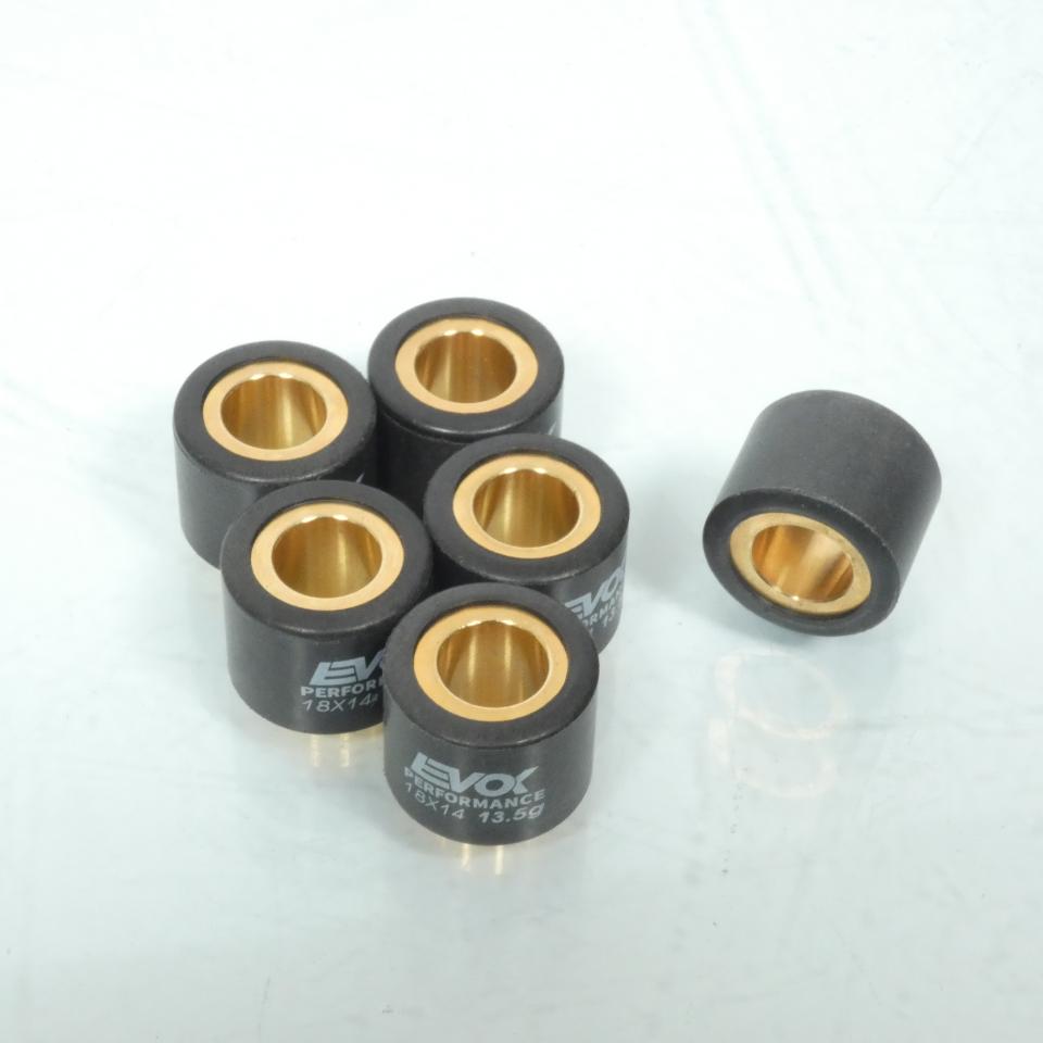 Galet rouleau de variateur EVOK pour scooter Sym 125 GTS 2006 à 2008 18x14 13.5Grs / 100480048 Neuf