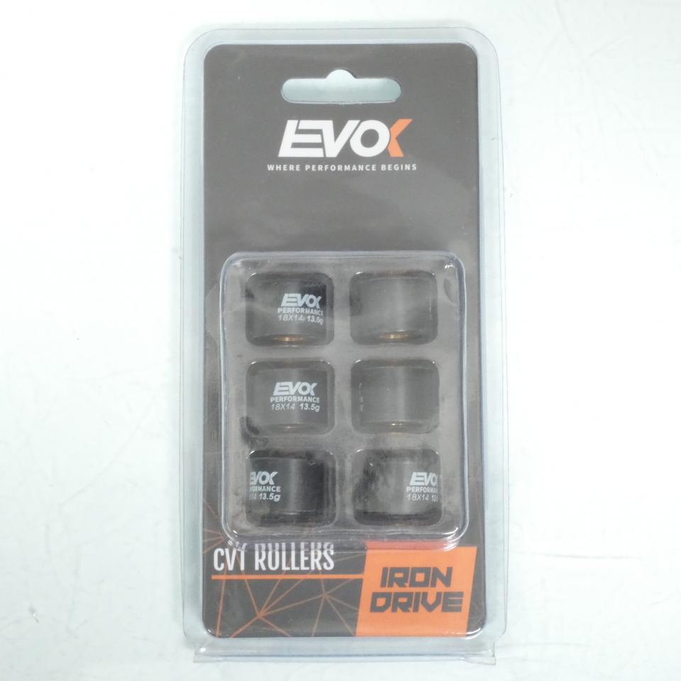 Galet rouleau de variateur EVOK pour scooter Sym 125 GTS 2006 à 2008 18x14 13.5Grs / 100480048 Neuf