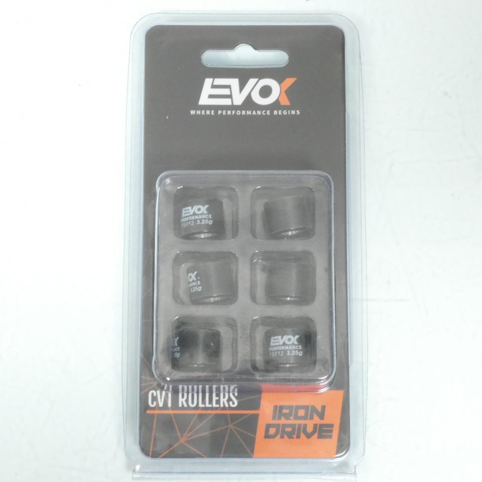 Galet rouleau de variateur EVOK pour scooter Malaguti 50 F12 Phantom 15x12 3.25Grs / 100480001 Neuf