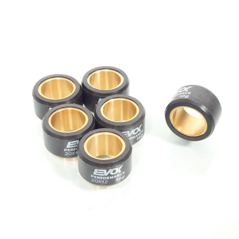 Galet rouleau de variateur EVOK pour scooter Yamaha 125 Majesty 1998 à 2017 20x12 10Grs / 100480086 Neuf