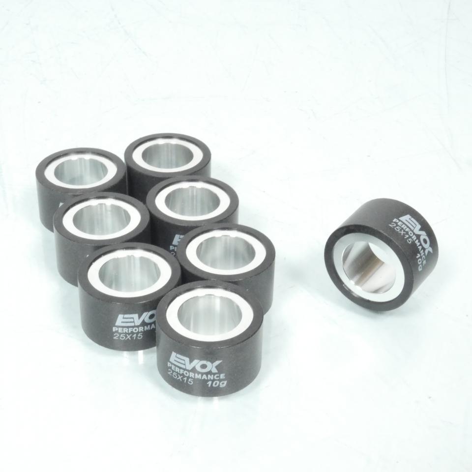 Galet rouleau de variateur EVOK pour scooter Yamaha 500 T-Max Sv 2011 25x15 10Grs / 100480137 Neuf