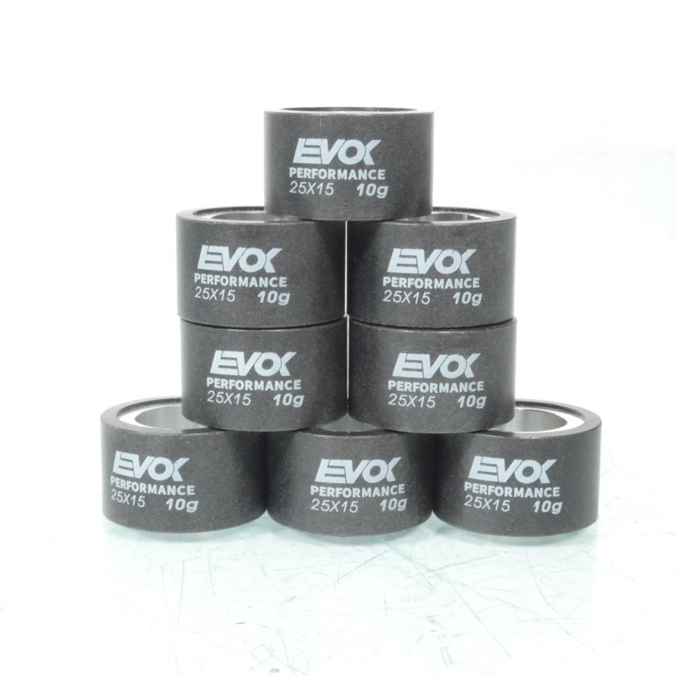 Galet rouleau de variateur EVOK pour scooter Yamaha 500 T-Max Sv 2011 25x15 10Grs / 100480137 Neuf