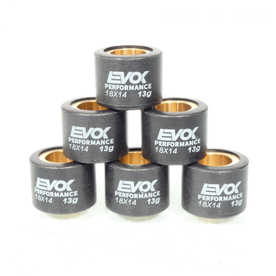 Galet rouleau de variateur EVOK pour scooter Kymco 125 People 1999 à 2007 18x14 13Grs / 100480047 Neuf