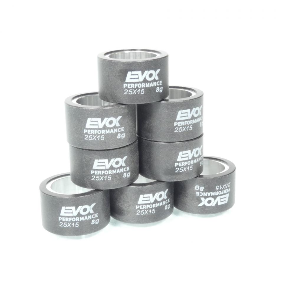 Galet rouleau de variateur EVOK pour scooter Yamaha 500 T-Max Abs 2008 à 2011 25x15 8Grs / 100480136 Neuf