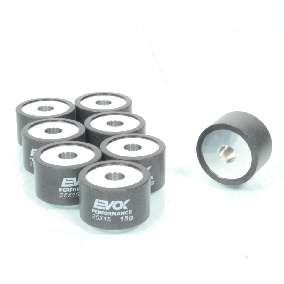 Galet rouleau de variateur EVOK pour scooter Yamaha 500 T-Max Black Max-Night Max 2007 25x15 15Grs / 100480142 Neuf