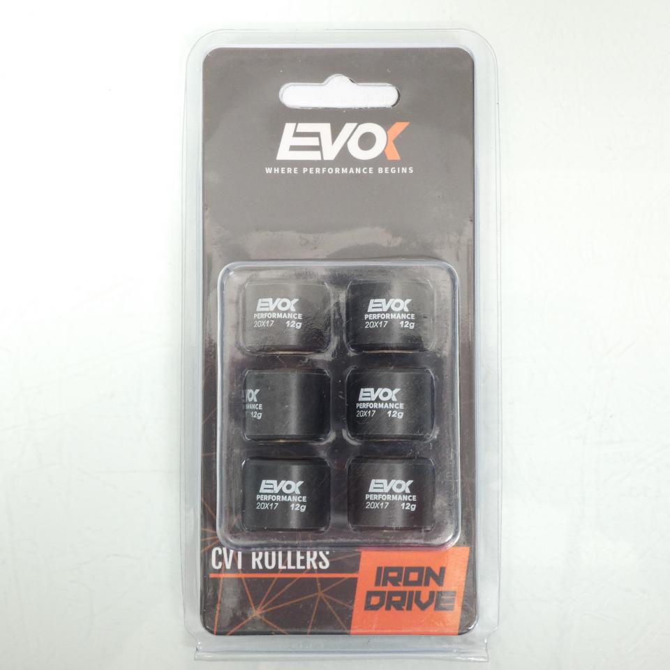 Galet rouleau de variateur EVOK pour scooter Piaggio 125 Fly 2005 à 2017 20x17 12Grs / 100480108 Neuf