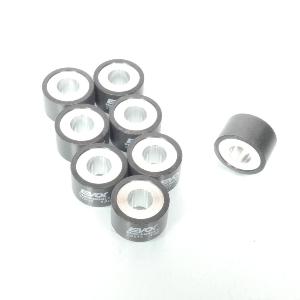 Galet rouleau de variateur EVOK pour scooter Yamaha 500 T-Max White Max 2010 25x15 13Grs / 100480140 Neuf