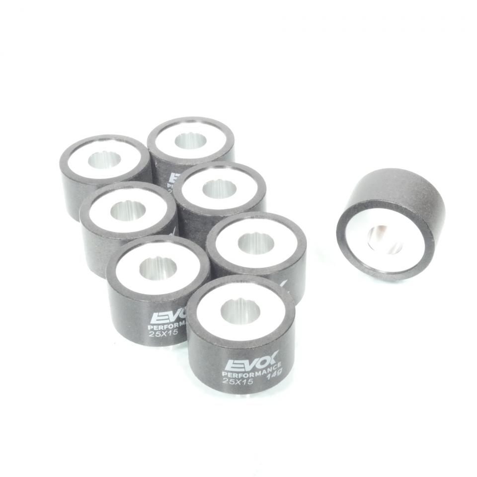 Galet rouleau de variateur EVOK pour maxi scooter Yamaha 530 Xp T-Max 2012 à 2013 25x15 14Grs / 100480141 Neuf